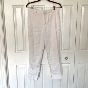 Banana Republic linen and cotton blend white pants